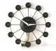 Snider black round wall clock