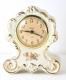 Snider white china-cased mantel clock