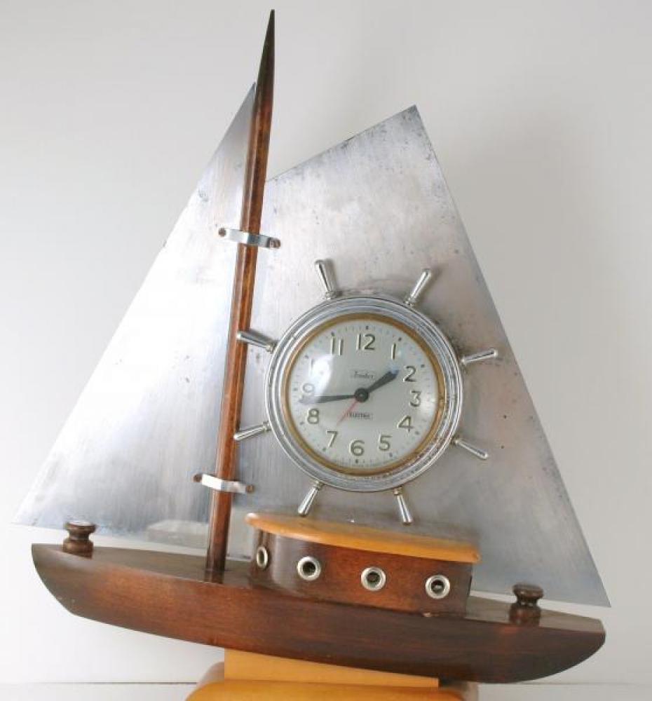 Snider sailboat mantel clock - dark body