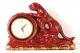 Snider red panther mantel clock