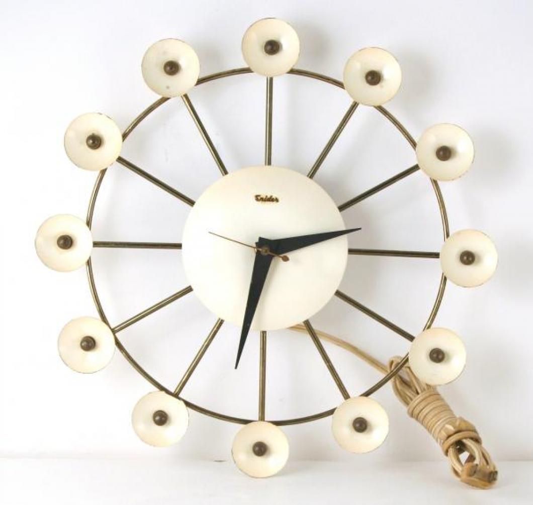 Snider white round wall clock