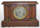 Pequegnat "Colonial" model mantel clock - roman numeral dial, gold detail