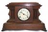 Pequegnat "Ontario" model mantel clock - dark wood and detail