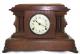 Pequegnat "Ontario" model mantel clock - dark wood and detail