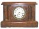 Pequegnat "Colonial" model mantel clock - brass detail