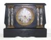 Pequegnat "Peterboro" model mantel clock - black finish