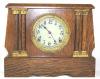 Pequegnat "Peterboro" model mantel clock - gold detail