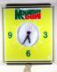 Advertising clock made by the International Advertising Display Co. in Montreal, QC, advertising Mountain Dew soft drinks