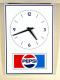 Advertising clock made by Gor-Don Metal Products and Services Inc., Scarborough ON, advertising Pepsi Cola