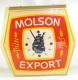 Advertising clock made by Gorrie Advertising Services in Toronto, ON, advertising Molson Export Beer