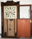 Butler & Henderson Annapolis Nova Scotia 1830s half column & splat mantel clock (door open)