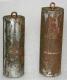 JB & R Twiss early 1830s tall case clock tin can WEIGHTS (stones inside)