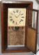 R.B. Field & Co. Brockville, U.C. 1830s Ogee-style mantel clock (door open)