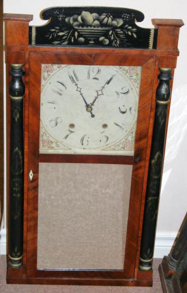 Horace Utley, Niagara Falls U.C. 1830s mantel clock (wood movement)