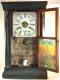 D. Savage, Guelph, 1850s mantel clock (door open)