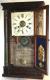 W.H. Vantassel, Brockville, Canada West, 1850s mantel clock (door open)