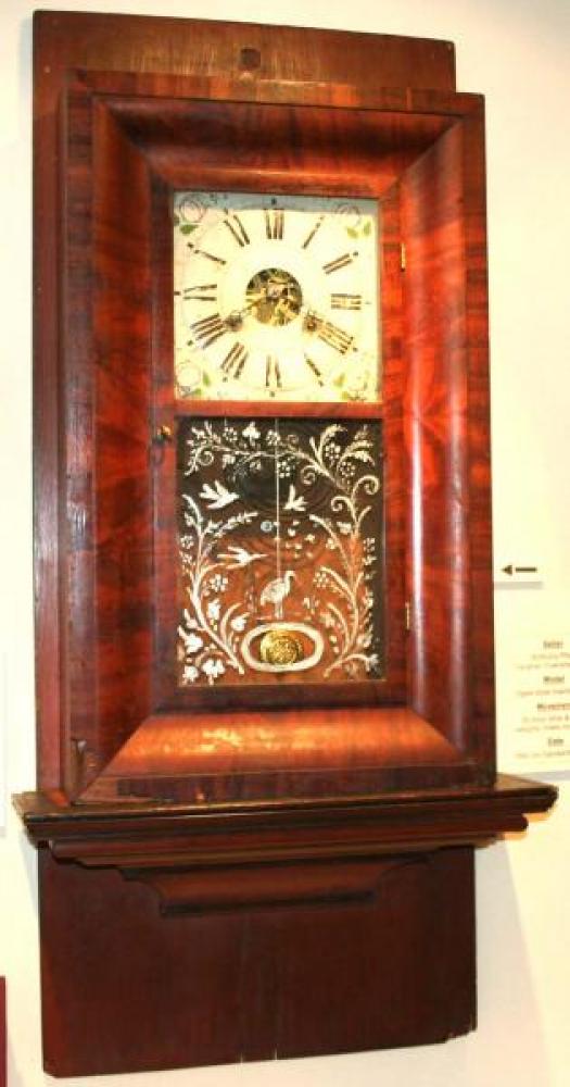 Anthony Pfaff, Vaughan Township, C.W. 1843 Ogee-style mantel clock (brass movement)