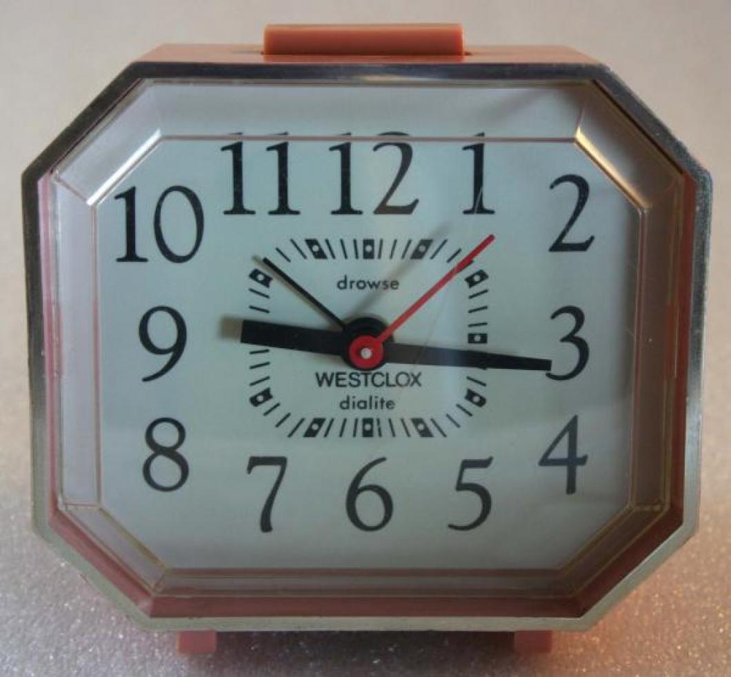 Westclox 1970s Mode  Alarm Clock