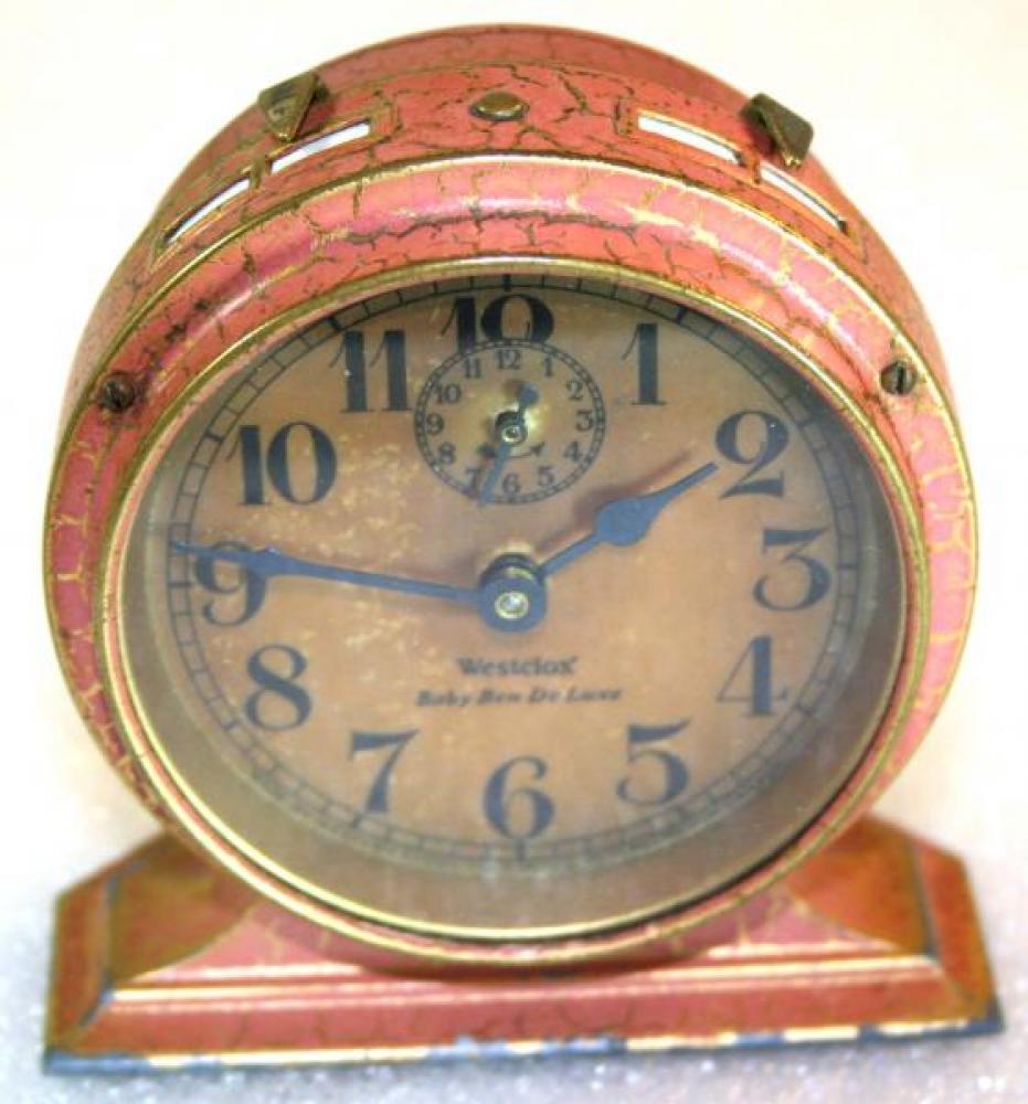Westclox 1920s Baby Ben De Luxe (Red) Alarm Clock