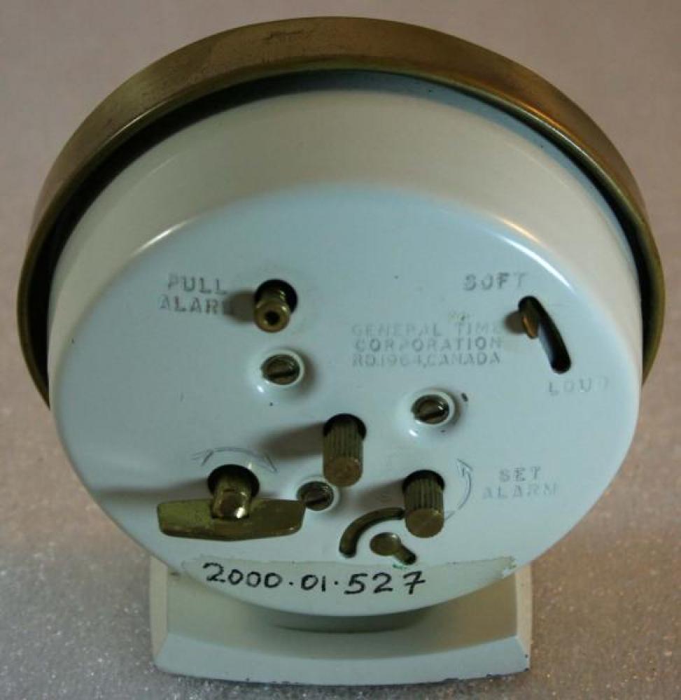Westclox 1970s Baby Ben (Braille)  Alarm Clock (Backside View)