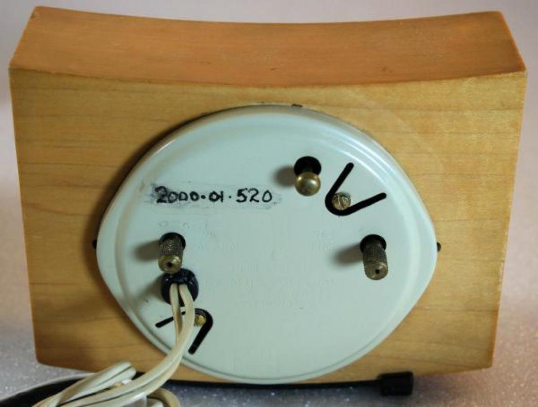 Westclox 1950s Pittsfield Alarm Clock (Backside View)