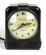 Black plastic case HAMMOND JUNIOR BEACON(?) model mantel clock.