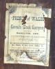 Canada Clock Company (Hamilton) PRINCE OF WALES model mantel clock PAPER LABEL