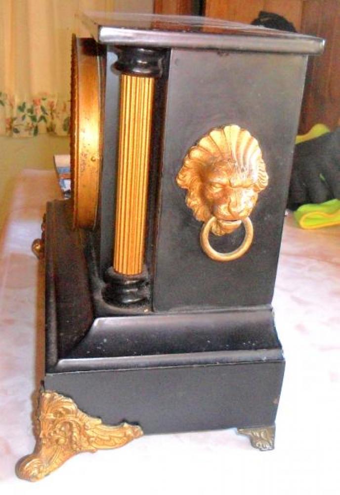 Right side of the SECOND confirmed (2017) PREMIER model Pequegnat mantel clock