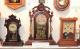 Canada Clock Company Hamilton 1880-1884 three mantel clocks, City of Hamilton at centre