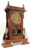 Canada Clock Company, Hamilton CITY of HALIFAX model mantel clock ANGLE