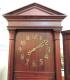 DIAL closeup ALBERTA model hall clock, mahogany case