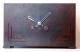unusual plain wood box case, NO DIAL, time & strike movement mantel clock DONATED 2018
