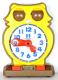 TOMY 1976 time teaching owl, Arabic analogue dial, turn minute hand, matching digital reading under eyelids