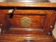 LOWER FRONT oak case ca 1910 Columbia Graphophone 78s records player with swivel horn